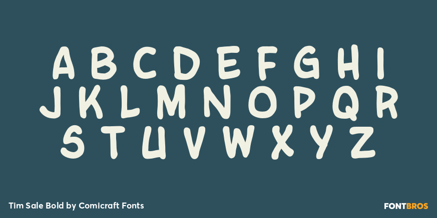 Tim Sale Bold Font Poster #2