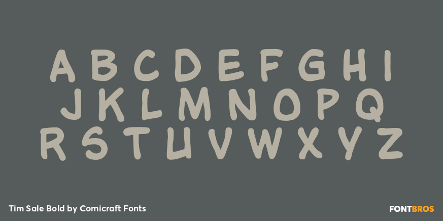 Tim Sale Bold Font Poster #3