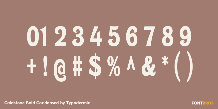 Caldstone Bold Condensed Font Poster #4