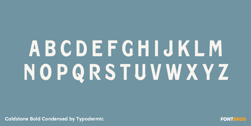 Caldstone Bold Condensed Font Poster #2