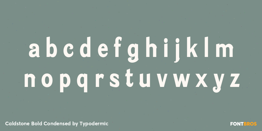 Caldstone Bold Condensed Font Poster #3