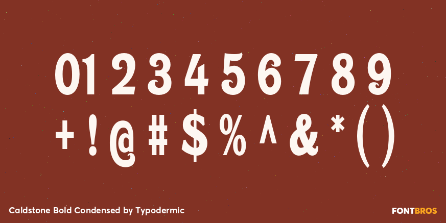 Caldstone Bold Condensed Font Poster #4