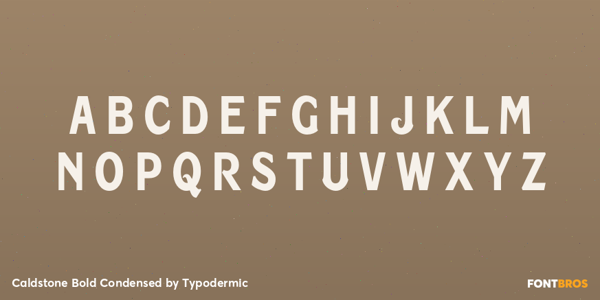 Caldstone Bold Condensed Font Poster #2