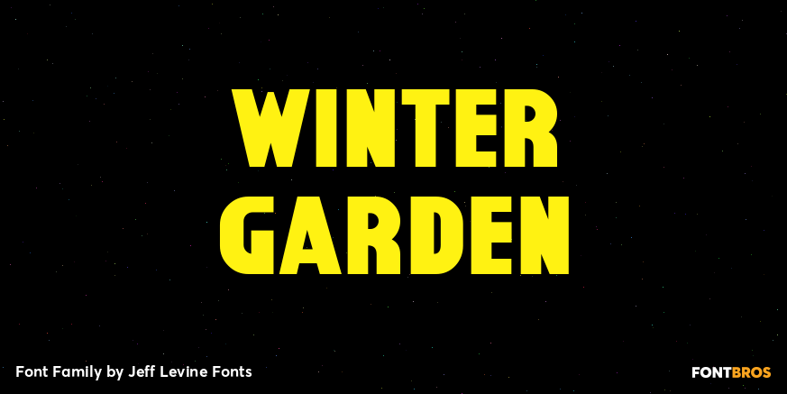 Winter Garden Font Poster #1