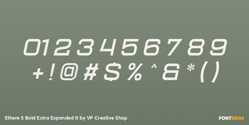 Ethere S Bold Extra Expanded It Font Poster #4