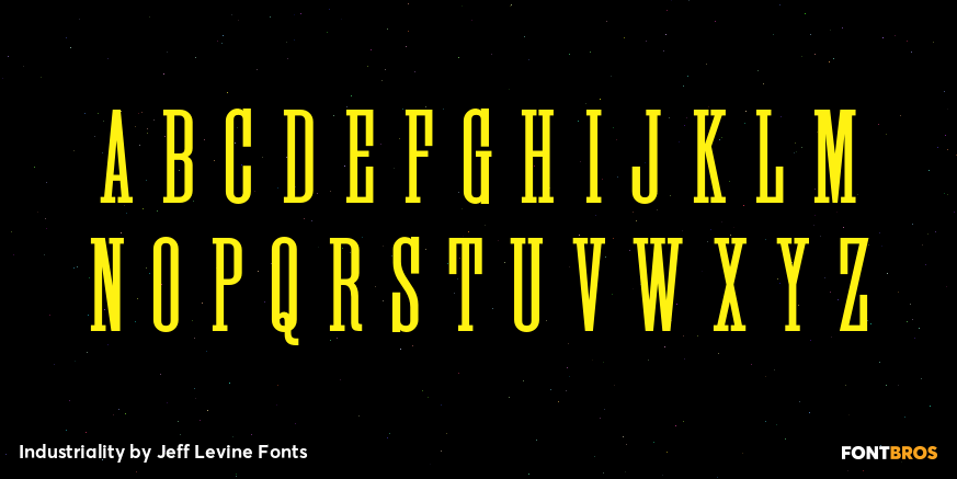 Industriality Font Poster #2