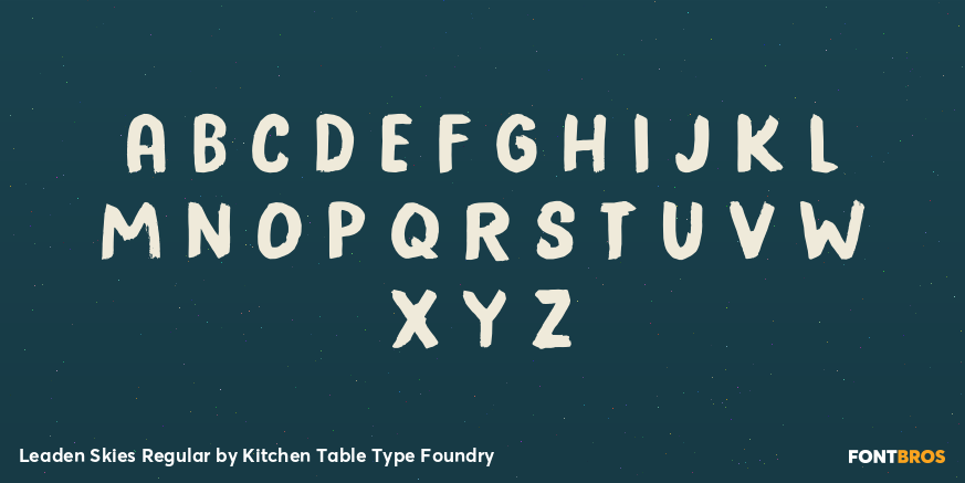 Leaden Skies Regular Font Poster #2