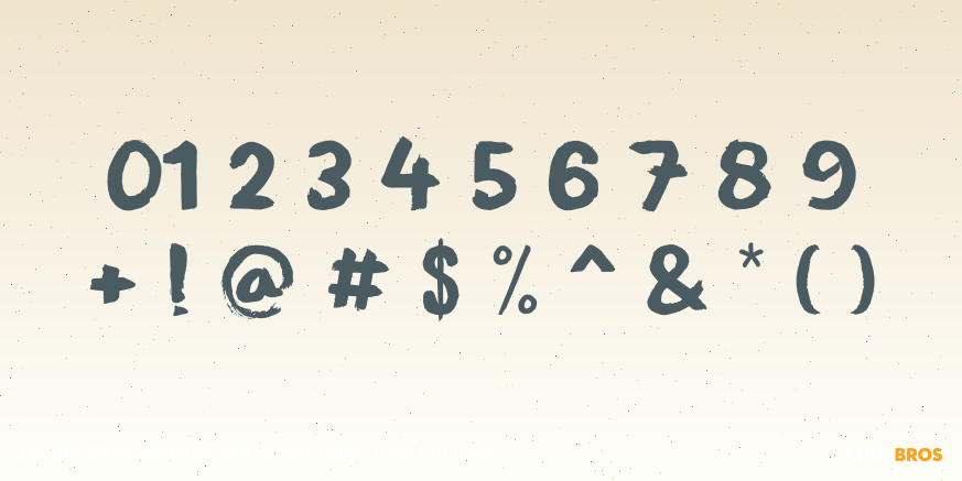 Leaden Skies Regular Font Poster #4