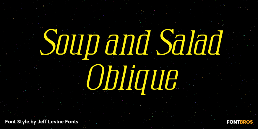 Soup and Salad Oblique Poster