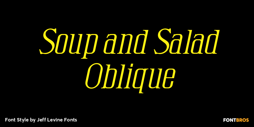 Soup and Salad Oblique Poster