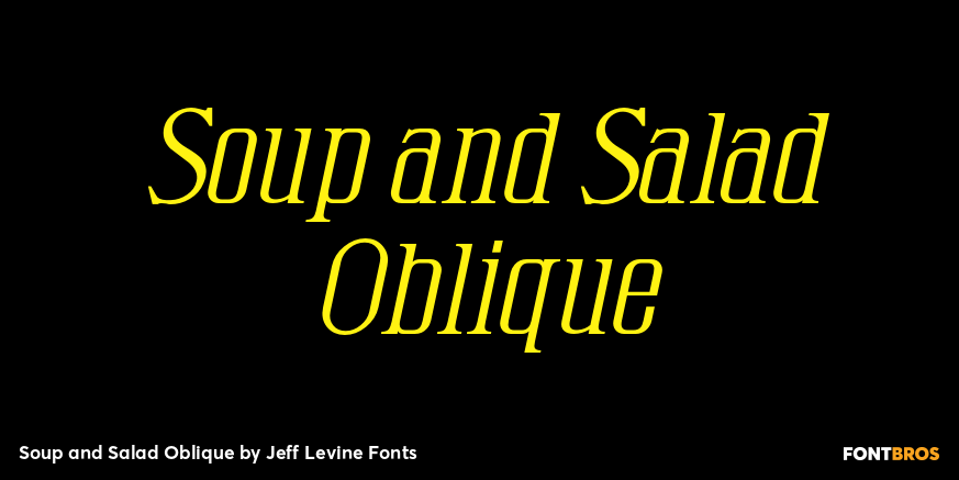 Soup and Salad Oblique Poster