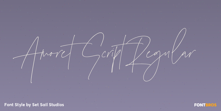 Amoret Script Regular Poster