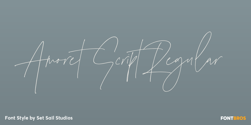 Amoret Script Regular Poster
