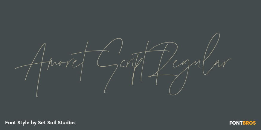 Amoret Script Regular Poster