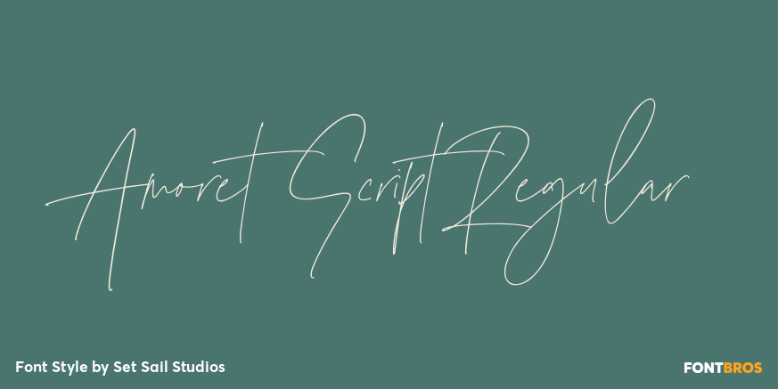 Amoret Script Regular Poster