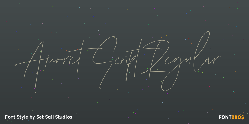 Amoret Script Regular Poster