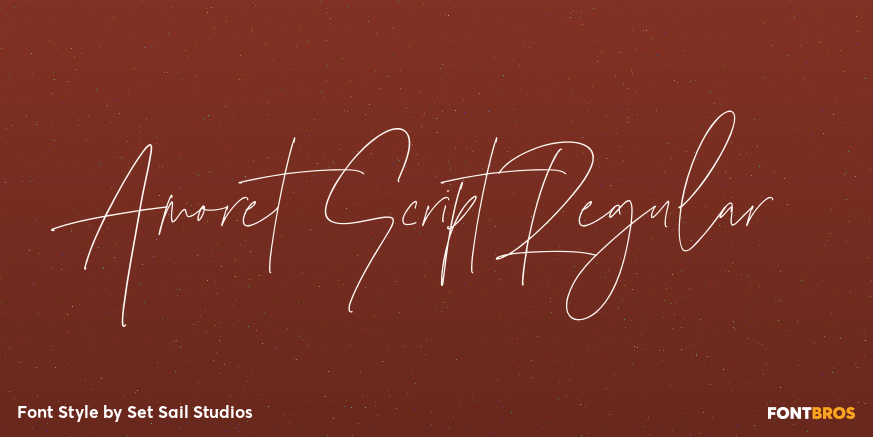 Amoret Script Regular Poster