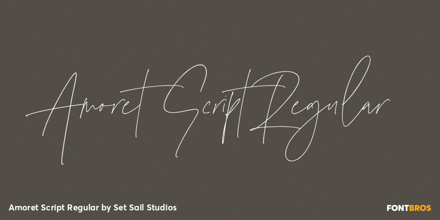 Amoret Script Regular Poster