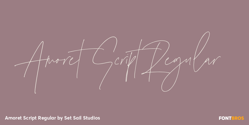 Amoret Script Regular Poster