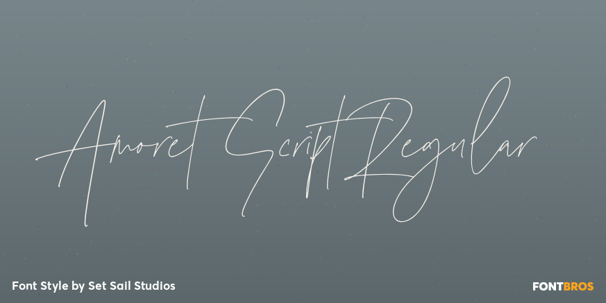 Amoret Script Regular Poster