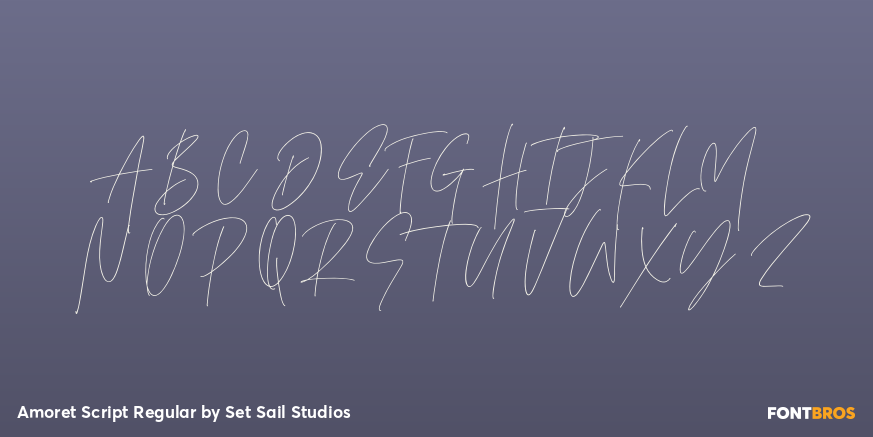 Amoret Script Regular Font Poster #2