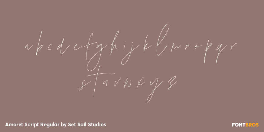 Amoret Script Regular Font Poster #3