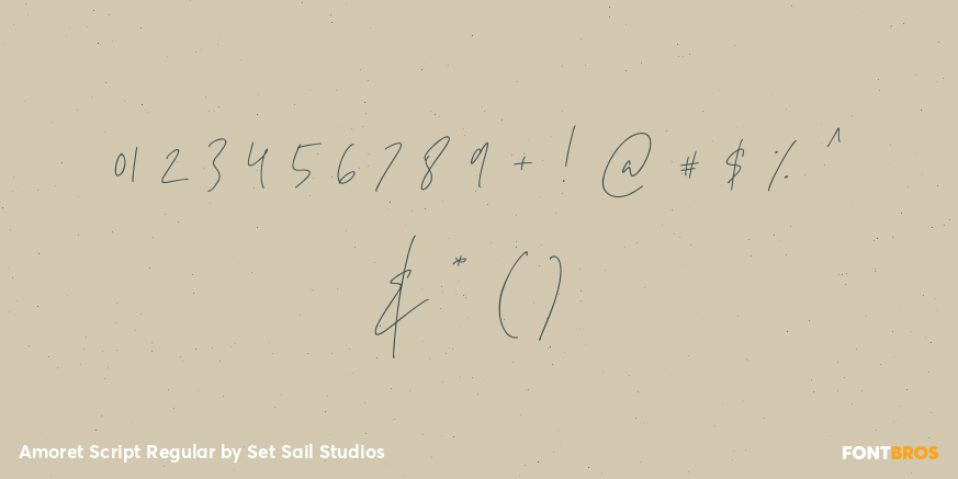 Amoret Script Regular Font Poster #4