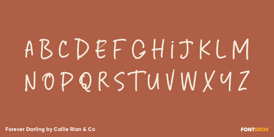 Forever Darling Font Poster #3