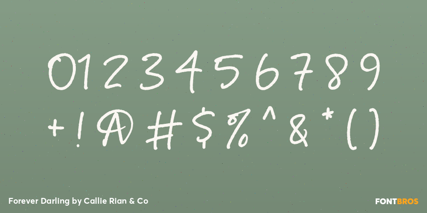 Forever Darling Font Poster #4
