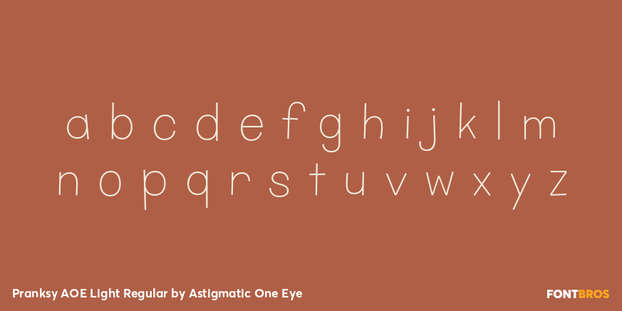 Pranksy AOE Light Regular Font Poster #3