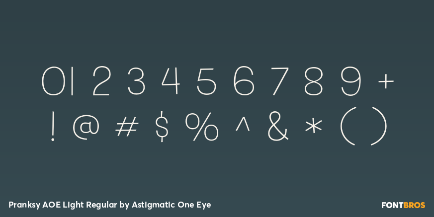 Pranksy AOE Light Regular Font Poster #4