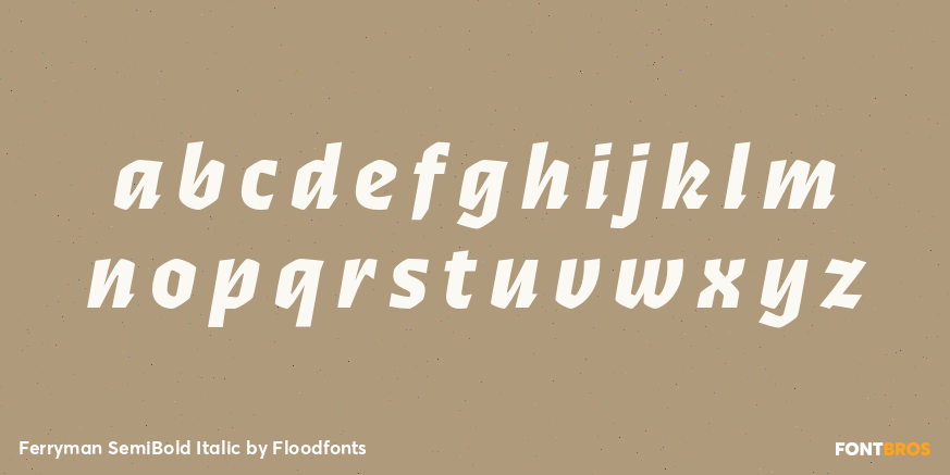 Ferryman SemiBold Italic Font Poster #1