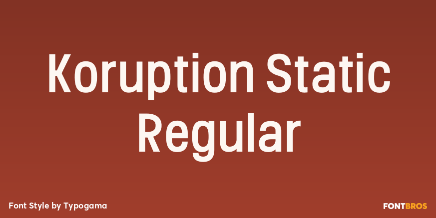 Koruption Static Regular Poster