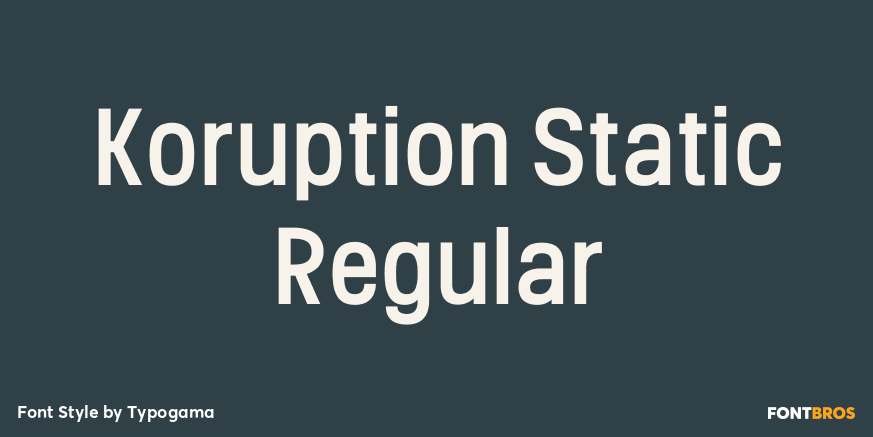 Koruption Static Regular Poster