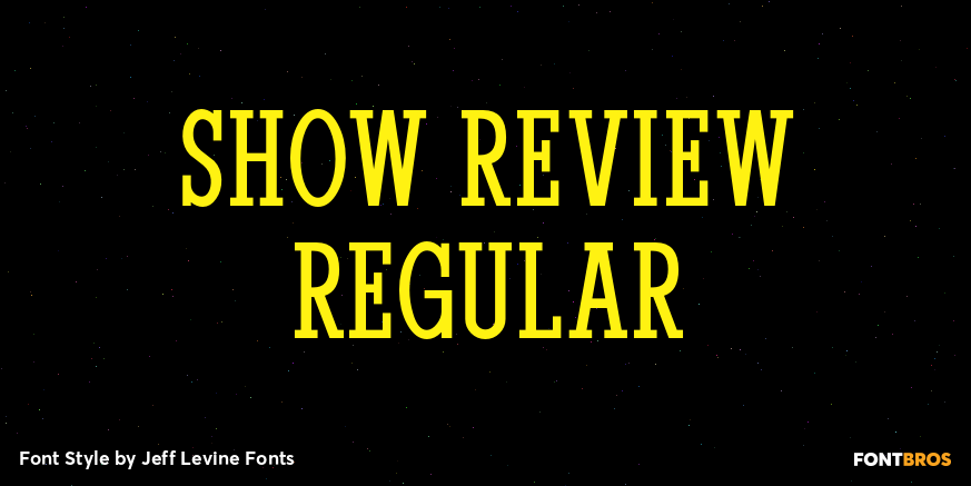 Show Review Regular Poster