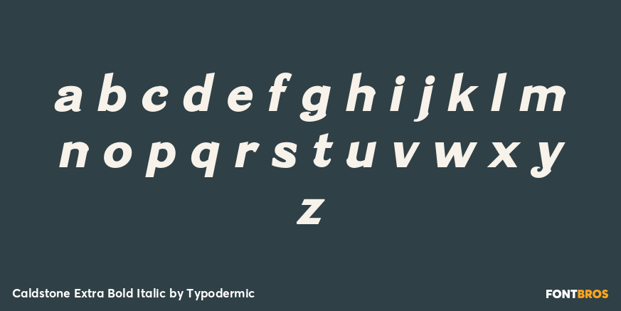 Caldstone Extra Bold Italic Font Poster #3