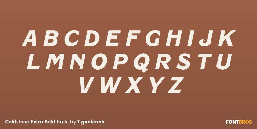 Caldstone Extra Bold Italic Font Poster #1