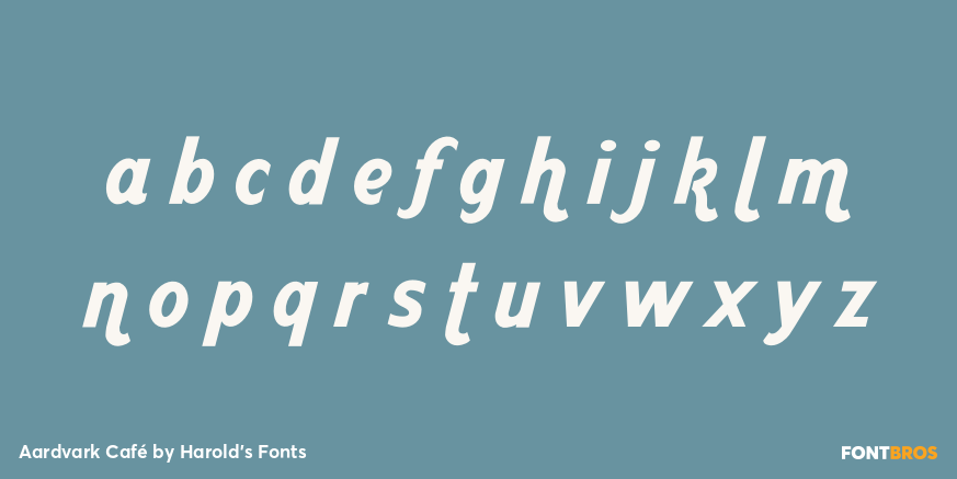 Aardvark Café Font Poster #3