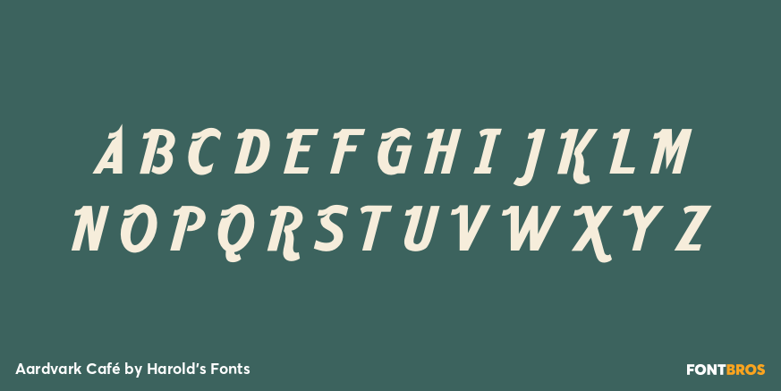 Aardvark Café Font Poster #1