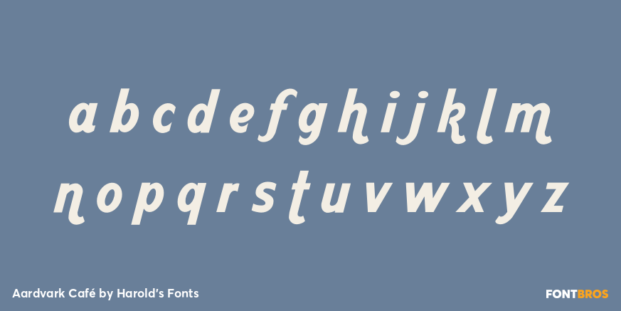 Aardvark Café Font Poster #1