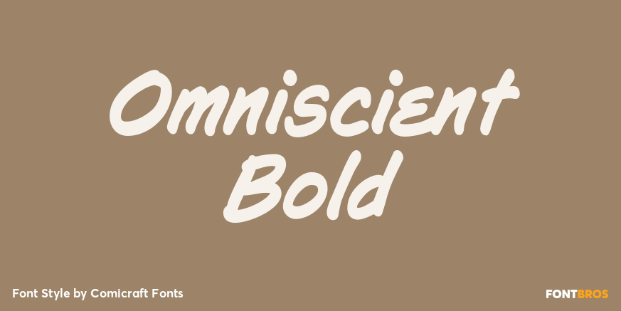 Omniscient Bold Font Poster #1