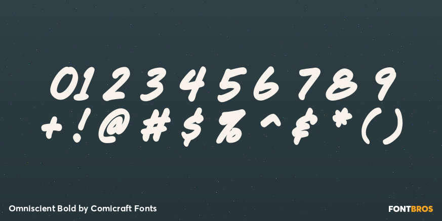 Omniscient Bold Font Poster #4