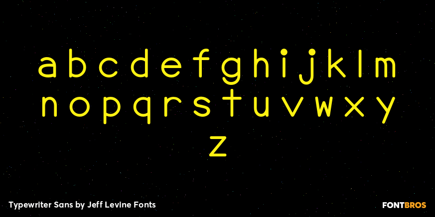 Typewriter Sans Font Poster #3