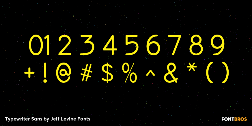 Typewriter Sans Font Poster #4