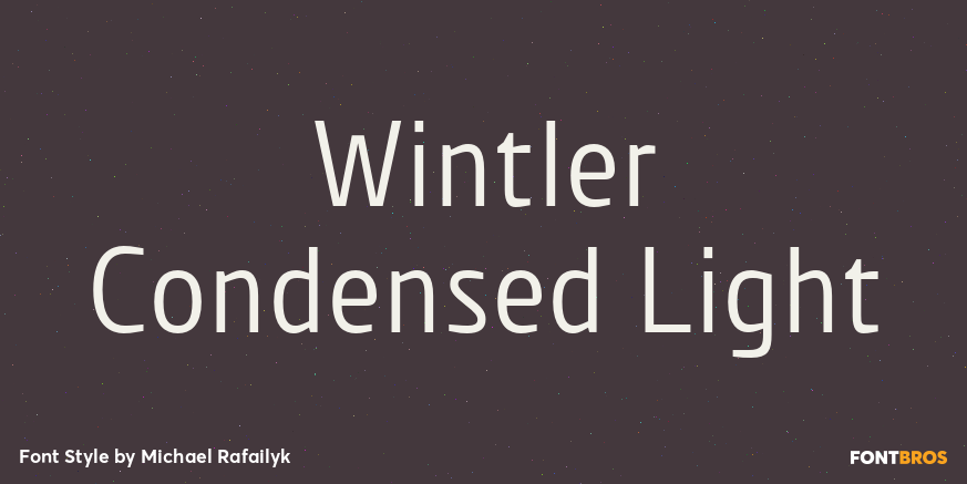 Wintler Condensed Light Poster