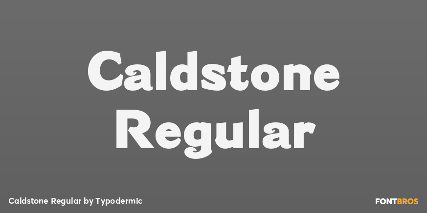 Caldstone Regular Poster