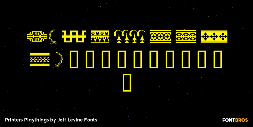 Printers Playthings Font Poster #4