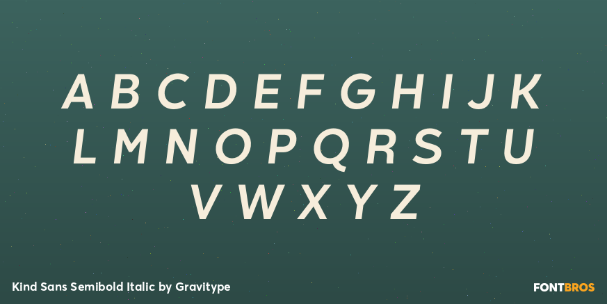Kind Sans Semibold Italic Font Poster #1