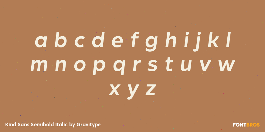 Kind Sans Semibold Italic Font Poster #1