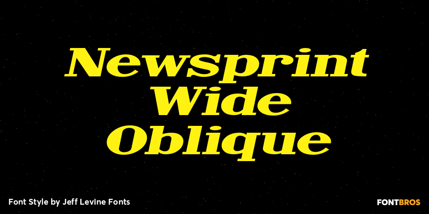 Newsprint Wide Oblique Poster